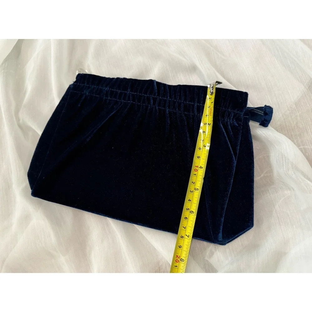New‎ Lancome Blue Velvet Style Cosmetic Makeup Bag Holder Without Tags